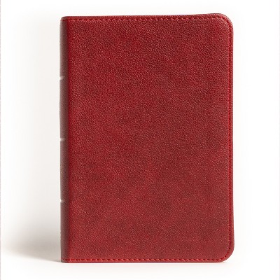 Nasb Large Print Compact Reference Bible, Burgundy Leathertouch - By ...