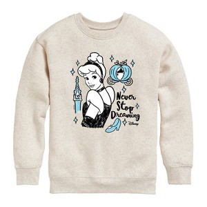Boys' - Disney - Never Stop Dreaming Graphic Long Sleeve Fleece Sweatshirt - 1 of 4