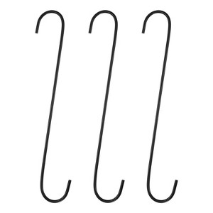 Unique Bargains High Manganese Steel Kitchen Garden Bathroom S-shaped Hooks and Hangers 3 Pcs - 1 of 4