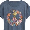Women's - Peanuts - Floral Peace Sign Woodstock Short Sleeve Graphic T-Shirt - 2 of 4