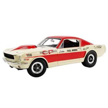 1965 Ford Mustang A/FX Red and Cream "Holman Moody" Limited Edition to 636 pieces Worldwide 1/18 Diecast Model Car by ACME