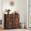 Lyngins 10-Drawer Tall Dresser for Bedroom, Wooden Chest of Drawers, Storage Cabinet with Water-Resistant Top for Closet/Nursery/Entryway - 2 of 4