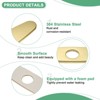 Unique Bargains 304 Stainless Steel Rust Resistant Corrosion Resistant Faucet Escutcheons 1 Pc - 2 of 4