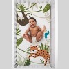 NoJo Jungle Gym Green, Brown, and Grey 100% Cotton Photo Op Nursery Fitted Crib Sheet - 2 of 4