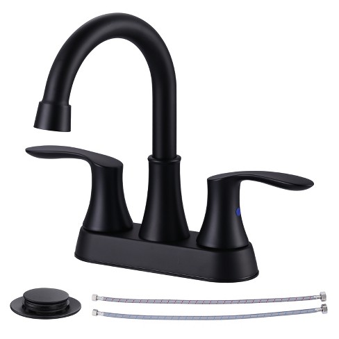 Black good Matte Bathroom Faucet w/ Drain