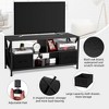 TV Stand for 50 inch TV, Entertainment Center with Fabric Drawers and Open Shelves - 3 of 4