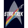 Juniors Womens Star Trek Enterprise Starfleet Rainbow Streak T-Shirt - 2 of 4