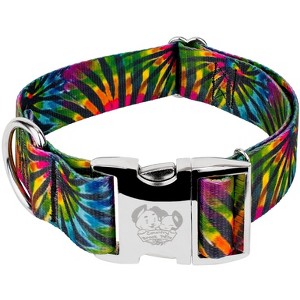 Country Brook Petz 1 1/2 Inch Premium Tie Dye Stripes Dog Collar - 1 of 4