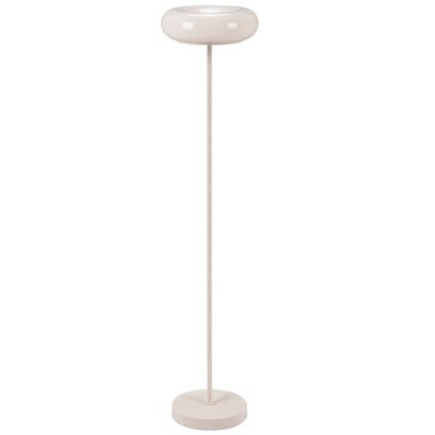 Zuo Modern Munk Floor Lamp Beige 53.5"H – Dual Bulb Design in PVC & Steel with Contemporary Style