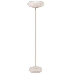 Zuo Modern Munk Floor Lamp Beige 53.5"H – Dual Bulb Design in PVC & Steel with Contemporary Style - 1 of 4