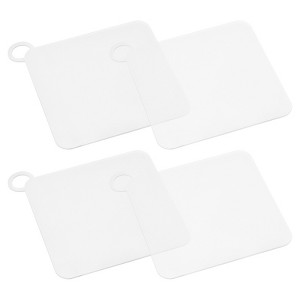 Unique Bargains Silicone Anti-Odor Durable Soft Floor Drain Cover 4 Pcs - 1 of 4
