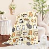 Christmas Cute Cat Flannel Throw Blanket Soft Plush for Couch Sofa Bed Christmas Home Decor Christmas Gift. - 2 of 4