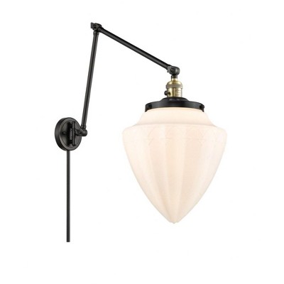 Bullet - 1 Light Double Extension Swing Arm Wall Sconce In Traditional Style-17.75 Inches Tall and 12 Inches Wide