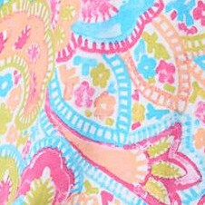 paradise blue multi paisley