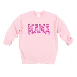 Simply Sage Market Women's Graphic Sweatshirt Mama Pink Hearts - 1 of 4