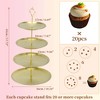 Unique Bargains 4 Tier Dessert Cupcake Stand with Tiered Serving Tray for Donuts Fruits 17.72"x10.24" - 2 of 4