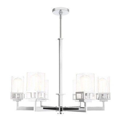 Livex Lighting Harding 6 - Light Chandelier in  Polished Chrome