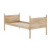 Flash Furniture Dallas Convertible Slatted Solid Wood Bunk Bed Frame with Ladder for Kids, No Box Spring Needed - 3 of 4