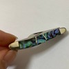 Lehman's Grandpa's Small Dress Knife Blue Green Abalone Stainless Steel Blade 2 1/8" - 3 of 3
