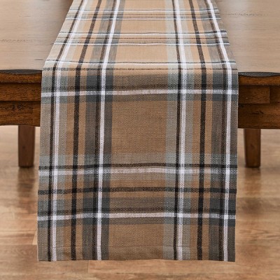 Split P Chestnut Plaid Table Runner 15" X 72"