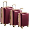 3-Piece Hardside Luggage Set with Triple Telescopic Handles, TSA-Approved Safeguard Locks, Smooth Anti-Pinch Design Travel Suitcase Set 20", 24", 28" - 2 of 4