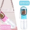 Dog Water Bottle, Portable Pet Travel Bottle with Food Container & Filter - 550ml for Outdoor Walking Hiking - 4 of 4