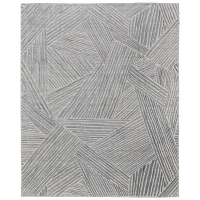 Elias Modern Abstract Green/Ivory/Tan Area Rug