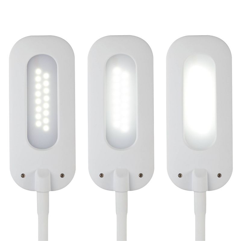Wellness Series Flexible Soft Touch Desk Lamp (Includes LED Light Bulb) White - OttLite, 4 of 7