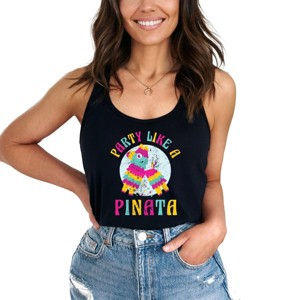 Simply Sage Market Party Like A Pinata Racerback Tank - 1 of 3