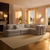 Whisen 118.2" L-Shaped Modular Sectional Sofa Set with 6 Pillows, Oversized Upholstered DIY Combination - 4 of 4