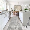 COZONY Modern Rainbow Runner Rug - Washable Non-Slip Hallway & Kitchen Carpet, Soft Long Abstract Accent Rug - 2 of 4
