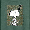 Women's - Peanuts - Boo Snoopy Scared Lightweight French Terry Wide Neck Long Sleeve Shirt - 2 of 4