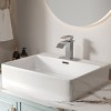 ChicFurnit Bathroom Sink Faucet Single Handle CUPC Certified Harlow Design for Modern Spaces, Silver and Gray, 17"*11"*18" - 2 of 4