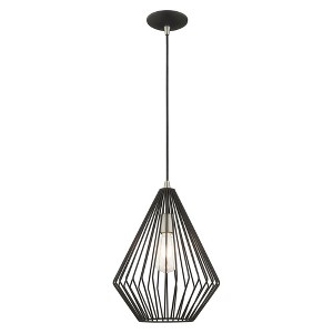 Livex Lighting Linz 1 - Light Pendant in  Black - 1 of 2