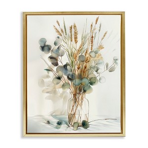 Stupell Industries Gathered Eucalyptus Herbs Floating Frame Canvas Art - 1 of 4