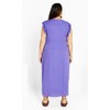 Women's Plus Size Jada Dress - lilac | CITY CHIC - 3 of 4