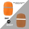 Unique Bargains Waterproof Rain Backpack Cover Polyester for Outdoor Hiking Riding XS Orange - 4 of 4