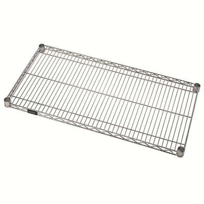 Quantum Storage Systems Wire Shelf, 48"W X 12"D, 600 - 800 Lb. Capacity, 304 Stainless Steel, Nsf