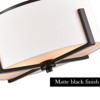 Claxy Oil Rubbed Bronze Flush Mount Ceiling Light Drum White Fabric Shade - 4 of 4