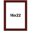 PosterPalooza | Weathered Red Picture Frame - UV Acrylic, Foam Board Backing, Hanging Hardware - 2 of 4