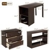 NicBex Twin Size Bunk Bed with Movable Desk Loft Bed Pine Bed Frame with Storage Cabinet, Shelf, Ladder and Guardrail, No Box Spring Required - 4 of 4