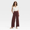 Women's High-Rise Modern Gauze Pull-On Pants - A New Day™ - 3 of 3