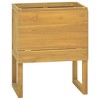 vidaXL Bathroom Cabinet Natural Teak Solid Teak Wood Medium - 23.6" x 15.7" x 29.5" - 2 of 4