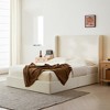 King Size Upholstered Platform Bed with 52.4" High Headboard - 2 of 4