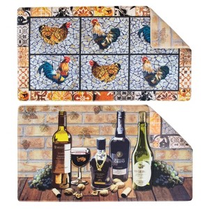 OPUX Anti Fatigue Kitchen Floor Mat, Reversible Waterproof Non Slip Comfort Pad Office Home - 1 of 4