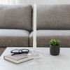 Glass Taper Candle Holder - Modern Decorative Candlestick for Home, Office, Bedroom & Living Room - Elegant Tall Contemporary Accent Decor - 3 of 4