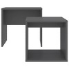vidaXL Coffee Table Gray Engineered wood Small Stackable Rectangular - 4 of 4