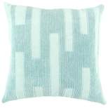 20"x20" Oversize Polyester Filled Solid Square Throw Pillow Light Blue - Rizzy Home