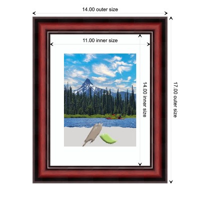 Rubino Cherry Scoop 14" x 17" Wood Picture Frame
