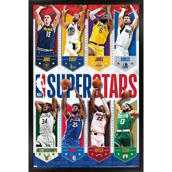 Trends International NBA Washington Wizards - John Wall 16 Wall Poster  16.5 x 24.25 x .75 Gold Framed Version 